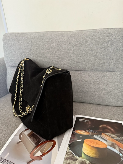 LCP101 Suede cowhide Bag 38.5-11-26CM 32-10-19.5CM Shoulder bags