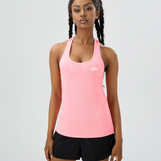 zalo2145   Women's Summer Thin Breathable Quick Drying Loose Skin friendly Yoga Sleeveless Hoodie Tank Top Clothing