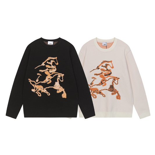 BUC033  Autumn and winter new high-quality men's and women's fashion brand new sweater jacquard letter clothing
