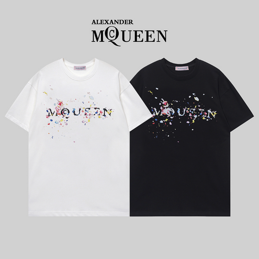 MQC4 New men's and women's summer short sleeved cotton T-shirt clothing