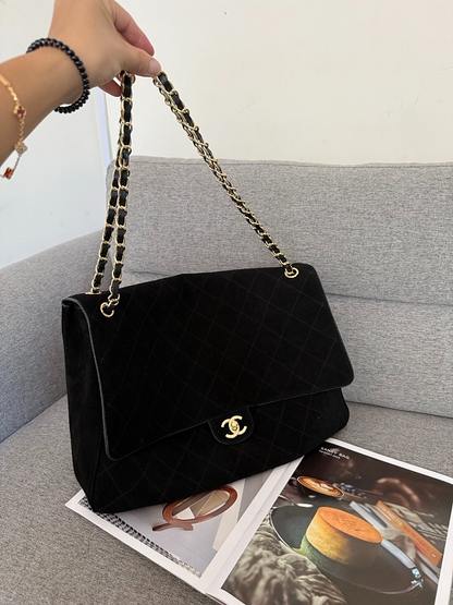 LCP101 Suede cowhide Bag 38.5-11-26CM 32-10-19.5CM Shoulder bags