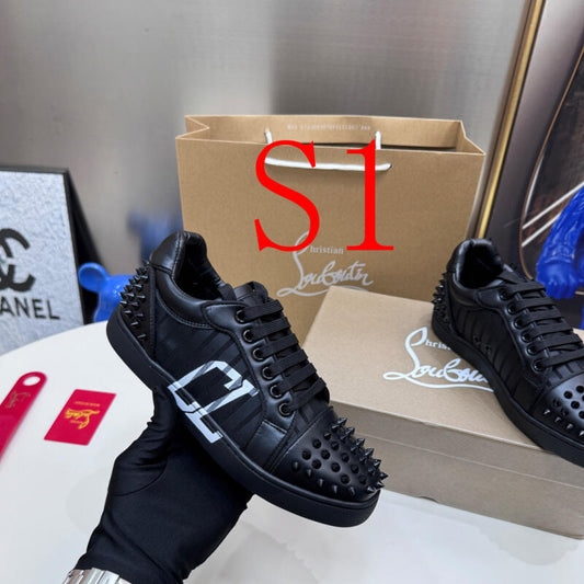 MCLS11 Women 35-40 and Men 40-45 Leather Shoes With Box