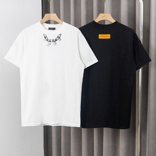 LVC054 New men's and women's summer pure cotton top T-shirt clothing