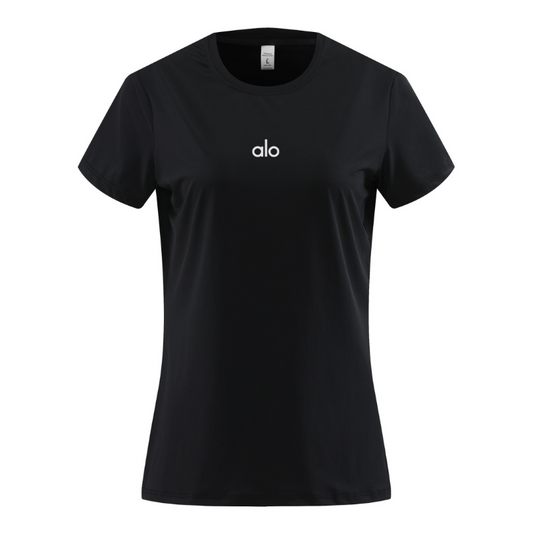 zalo2138   Women's short sleeved yoga, Pilates, fitness training, quick drying, lightweight running sportswear