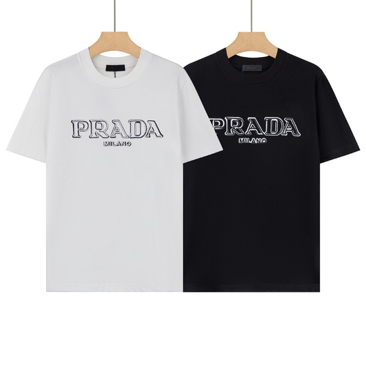 PRC34  New men's and women's summer pure cotton short sleeved top clothing